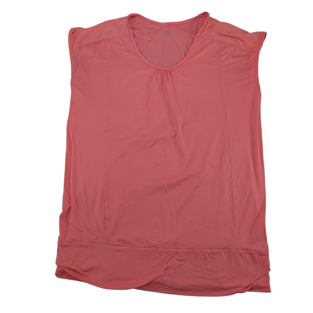 Gap Fit Nylon Pink Activewear Top Tee Womens Size XS athletic gym workout shirt